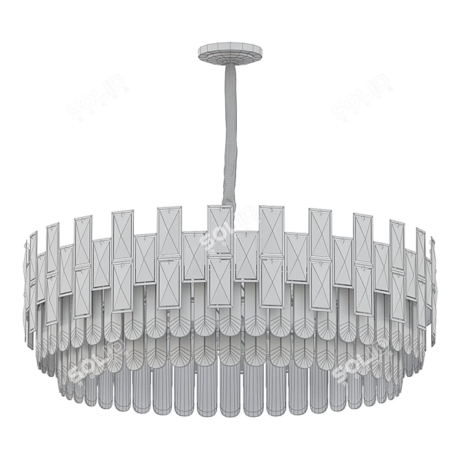 Modern Crystal Chandelier Illuminate 3D model image 2