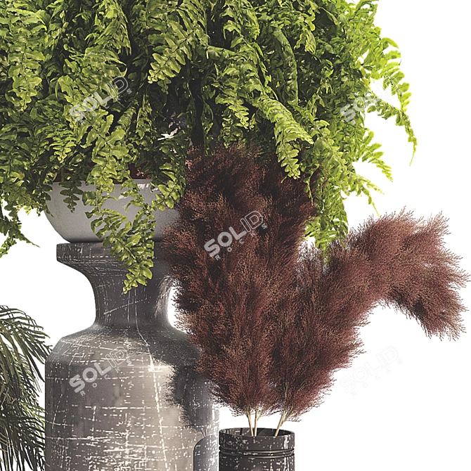 Spooky Halloween Outdoor Plant Set 3D model image 4