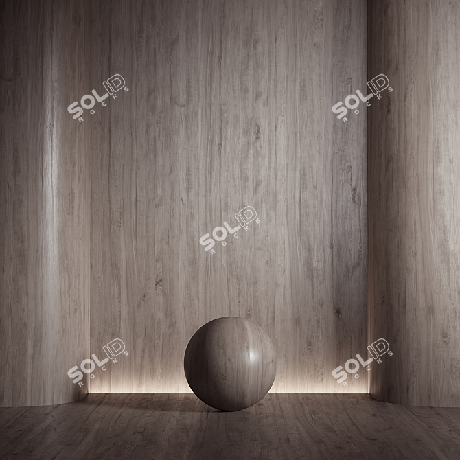 Seamless Wood Material Texture 3D model image 6