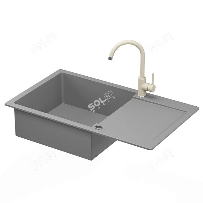 Aquasanita SQT104 Sink 3D Models 3D model image 3