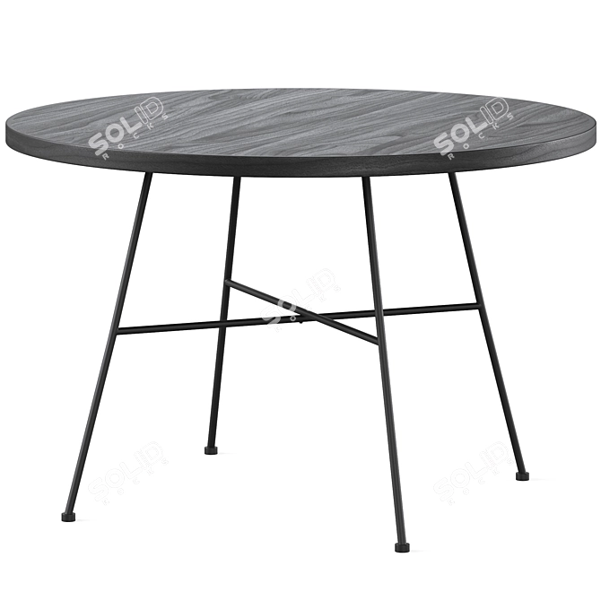 GRAFTON Black Coffee Table, Rowico 3D model image 1