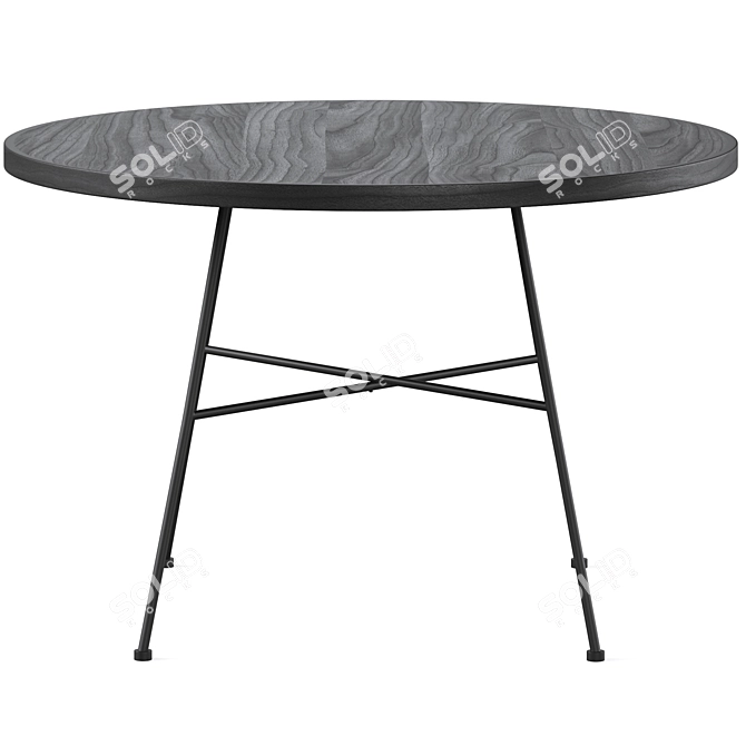 GRAFTON Black Coffee Table, Rowico 3D model image 2