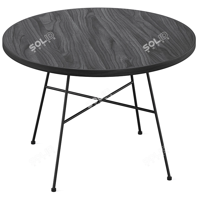 GRAFTON Black Coffee Table, Rowico 3D model image 3
