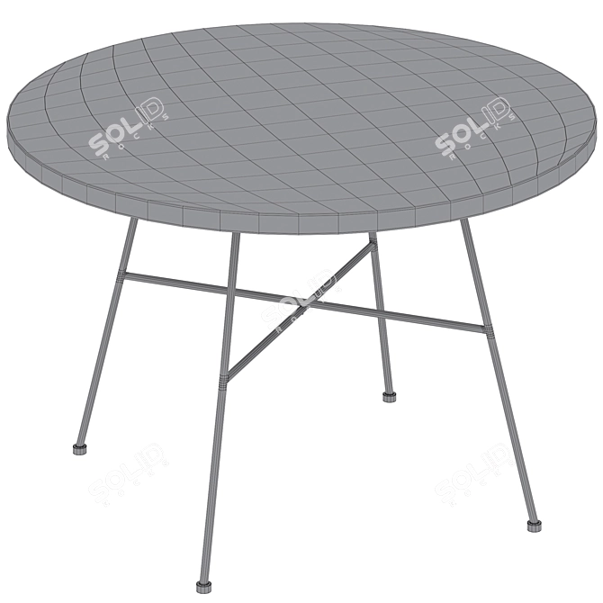 GRAFTON Black Coffee Table, Rowico 3D model image 4