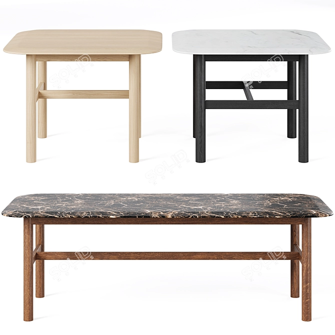 Elegant HAMMOND Coffee Table 3D model image 2