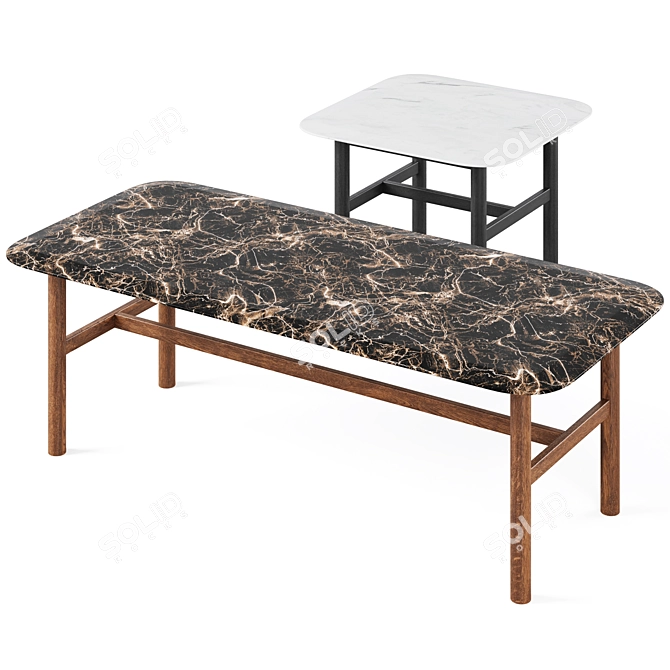 Elegant HAMMOND Coffee Table 3D model image 8