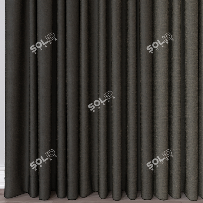 Modern Curtain 3D Models Pack 3D model image 2