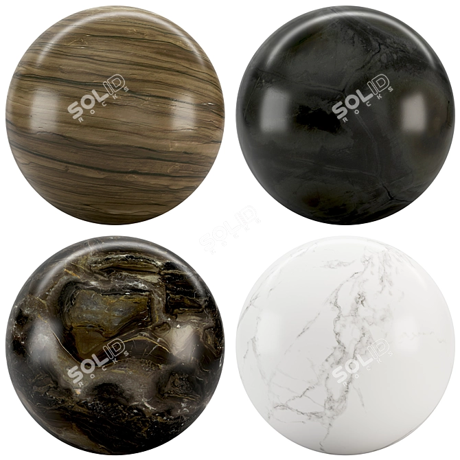 Luxury Marble Texture Collection 3D model image 1