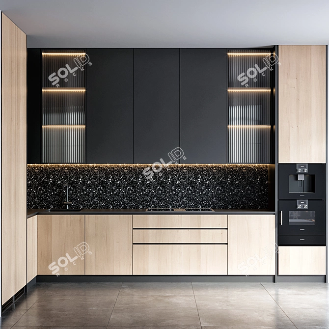 Gaggenau Kitchen 85: Sleek Appliance Hub 3D model image 1