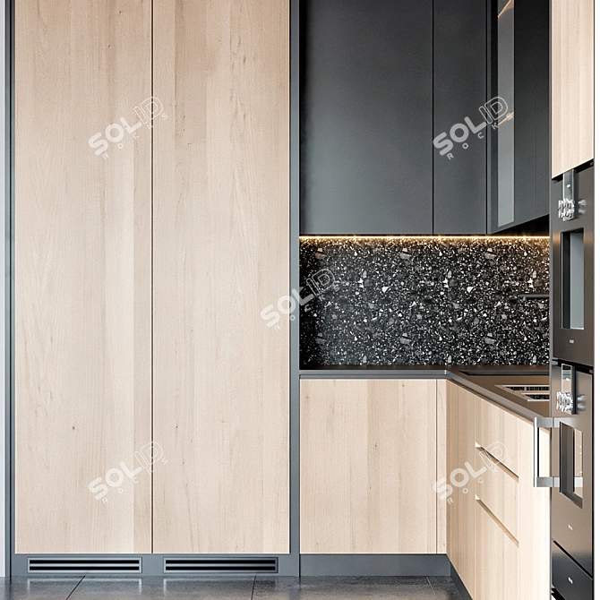 Gaggenau Kitchen 85: Sleek Appliance Hub 3D model image 5