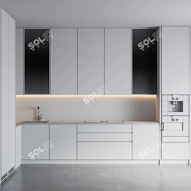 Gaggenau Kitchen 85: Sleek Appliance Hub 3D model image 6