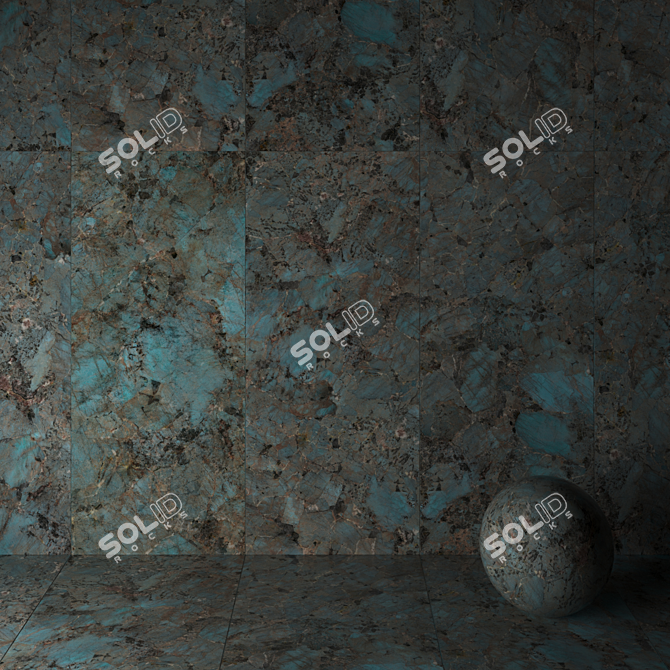 Infinite Amazzonite Marble Tiles 3D model image 1