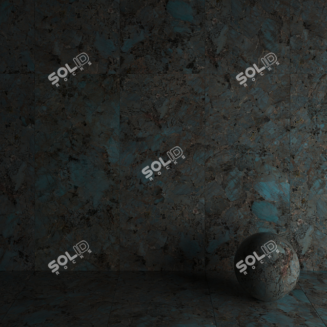 Infinite Amazzonite Marble Tiles 3D model image 2