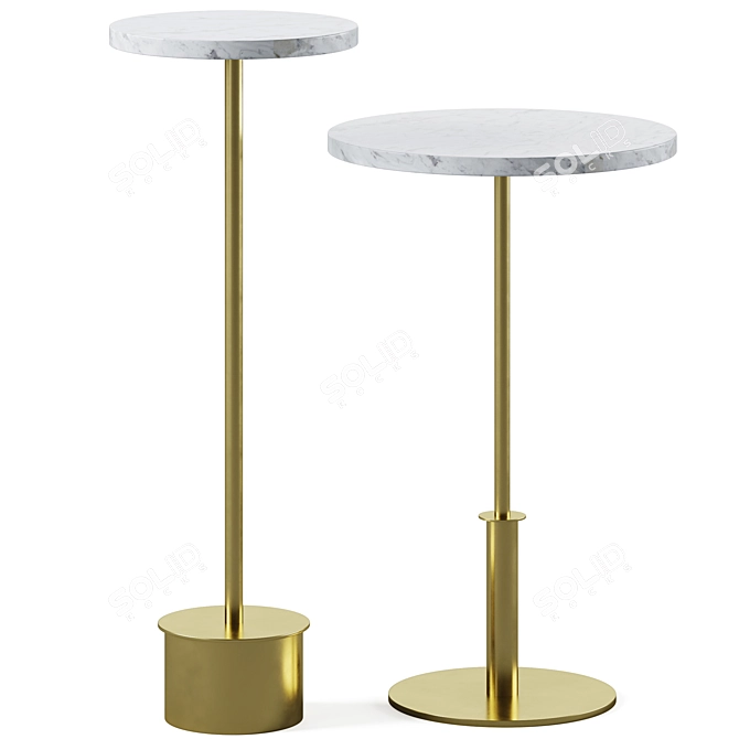 Modern Tarvok Side Tables Collection 3D model image 1