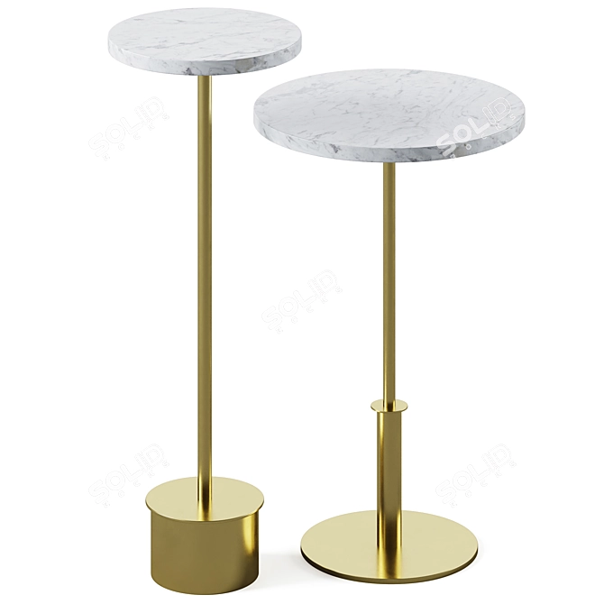 Modern Tarvok Side Tables Collection 3D model image 2