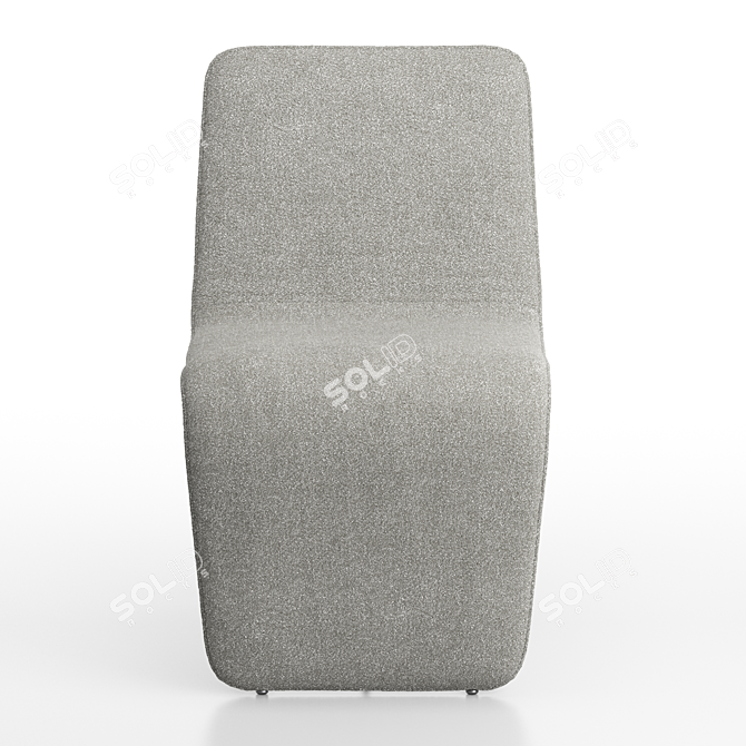 Modern Leather Dining Chair - Branon 3D model image 4