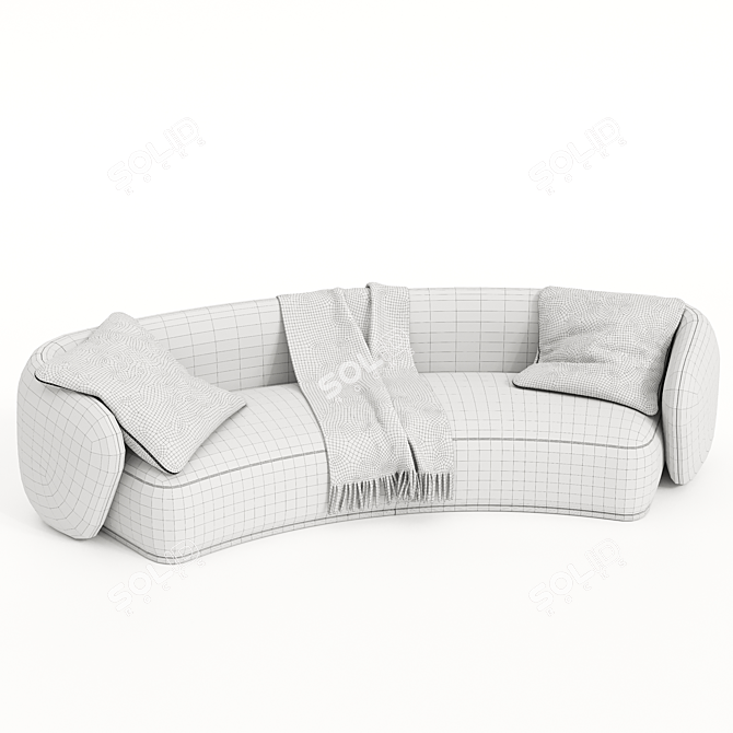 Modern Elegance Rene Sofa Set 3D model image 3