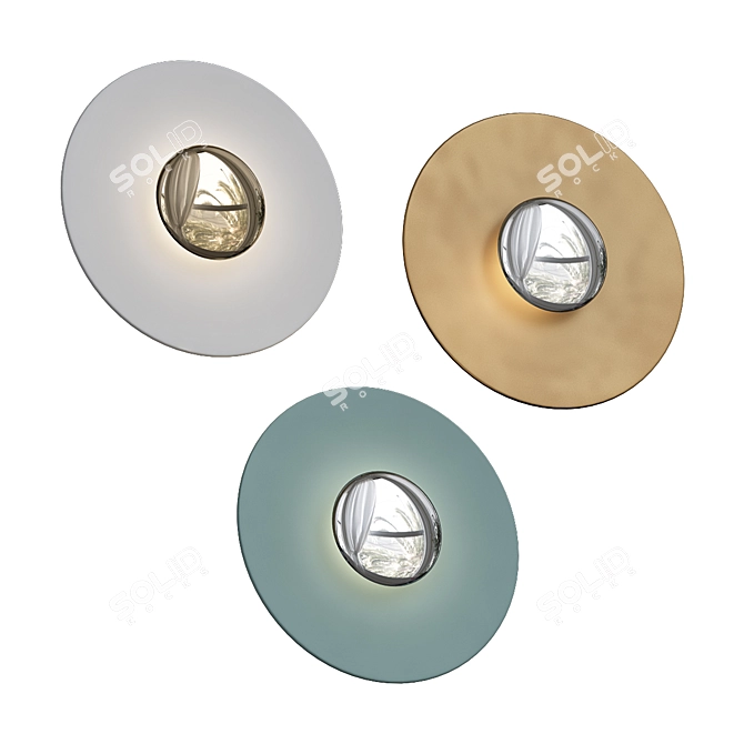ImperiumLoft Circle Wall Sconce 3D model image 2