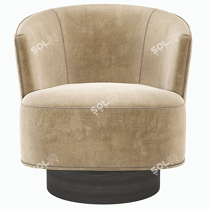 Luxury Swivel Chair by Costello 3D model image 1