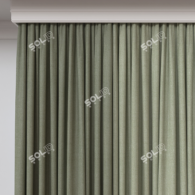 Luxury Drapery Set, 3D Model 3D model image 3