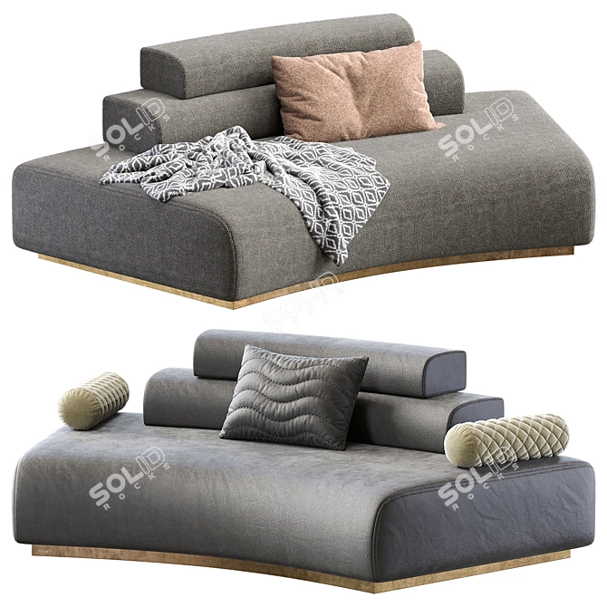 Elegant Bayreuth Armchair by Cazarina 3D model image 1