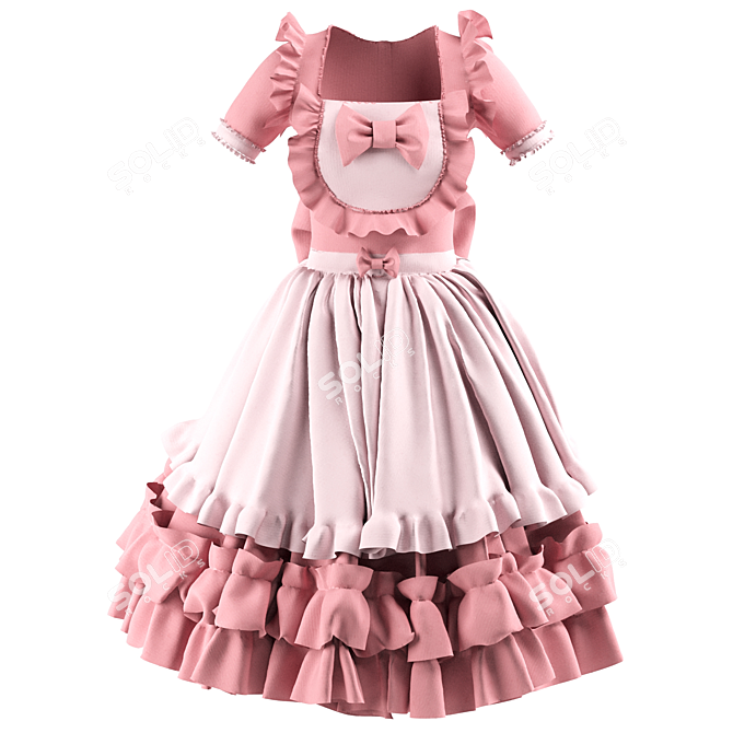 Cosplay Clothes Trio Collection 3D model image 6