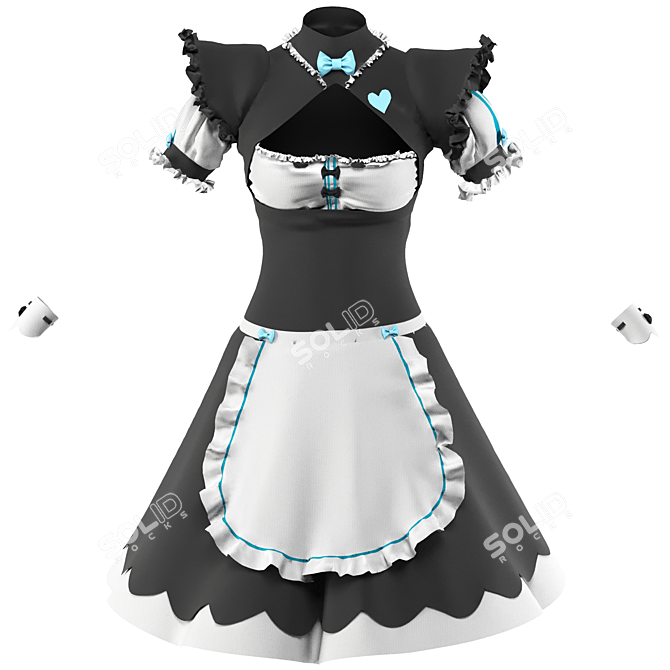 Cosplay Clothes Trio Collection 3D model image 7