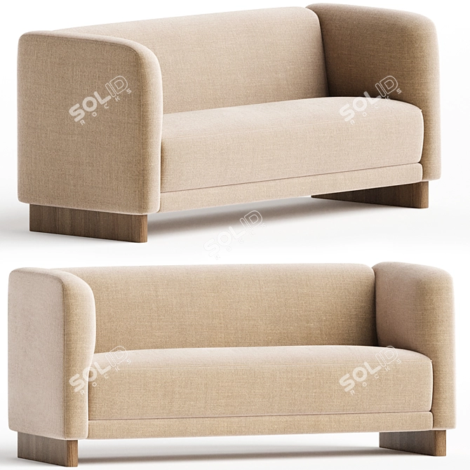 Elegant Ole Wanscher Sofa 3D model image 1
