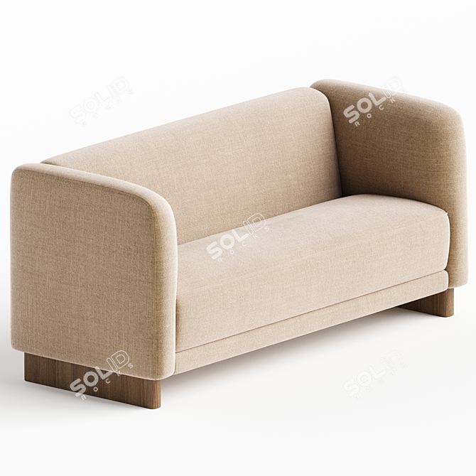 Elegant Ole Wanscher Sofa 3D model image 2
