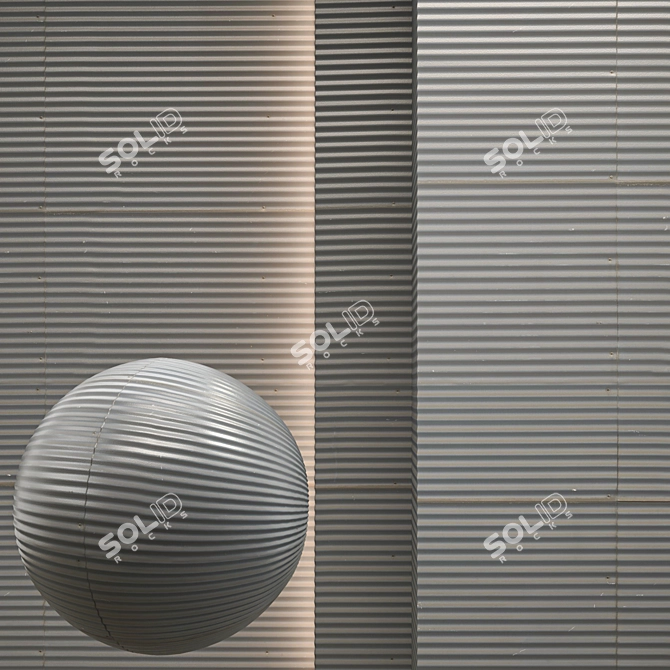 Seamless Metal Texture Pack 3D model image 1