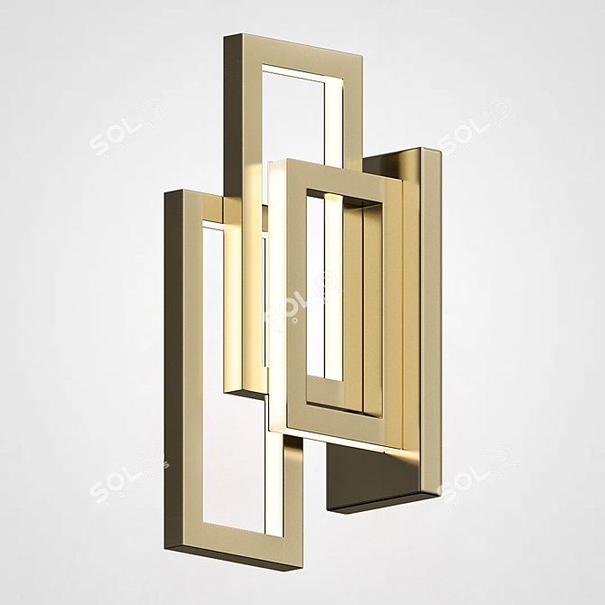 Modern Wall Lamp EDGE by ImperiumLoft 3D model image 2