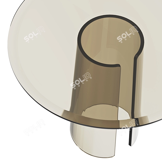 Bronzed Glass Orbit Coffee Tables 3D model image 2