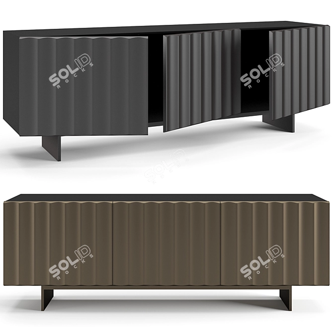 Contemporary Bonaldo Dorian Sideboard 3D model image 1