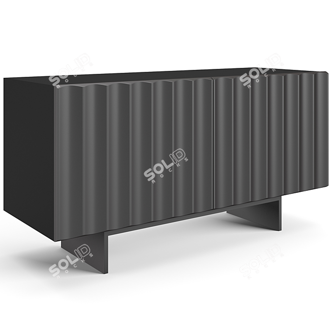 Contemporary Bonaldo Dorian Sideboard 3D model image 5