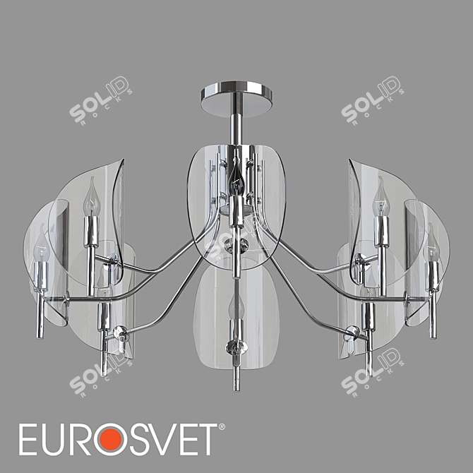 Eurosvet Rocco Ceiling Chandelier 3D model image 1