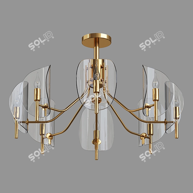 Eurosvet Rocco Ceiling Chandelier 3D model image 2