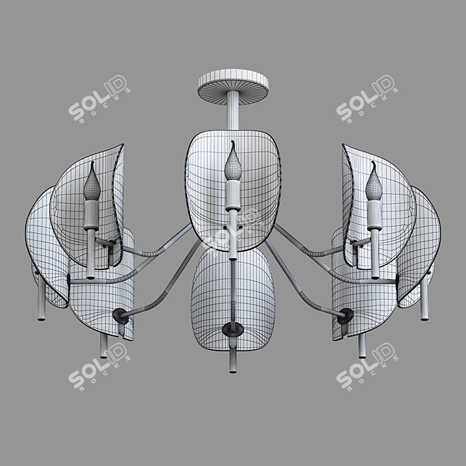 Eurosvet Rocco Ceiling Chandelier 3D model image 3