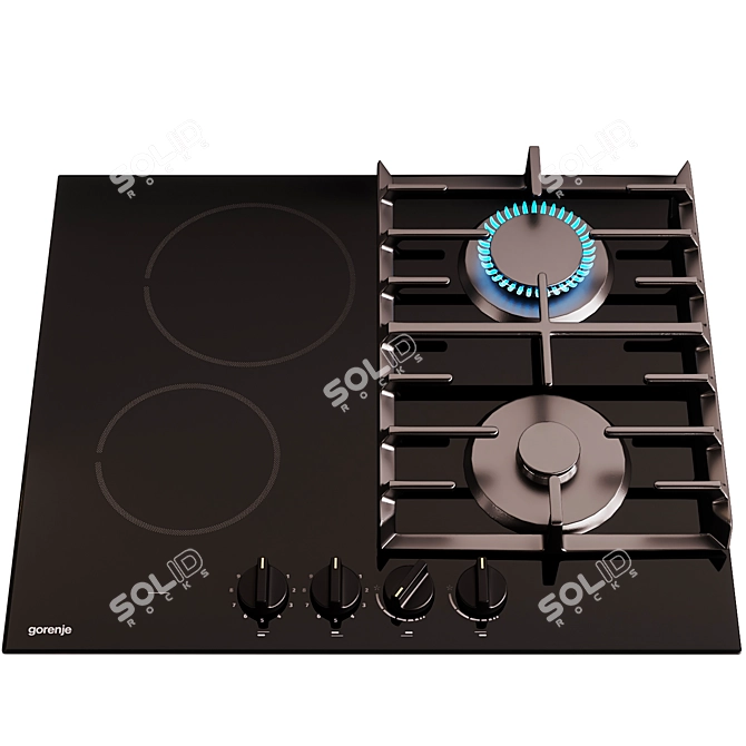 Vintage Integrated Gorenje Kitchen Appliances 3D model image 2