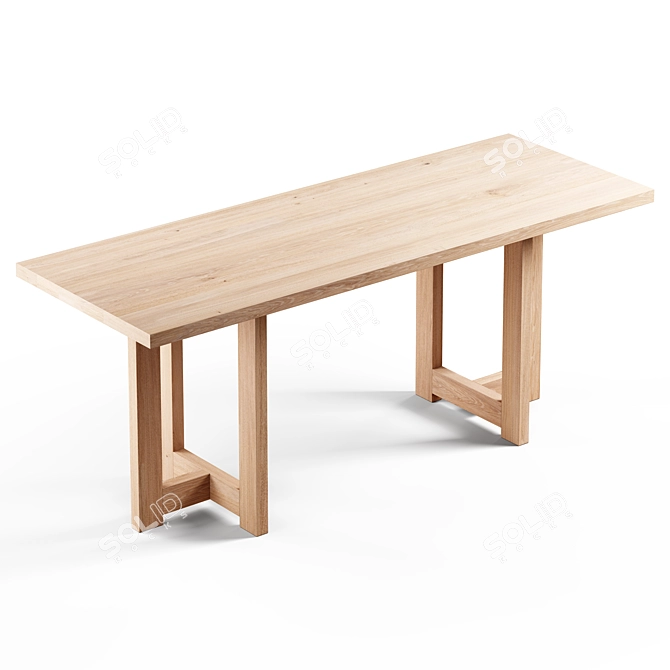 Modern Desk by Van Duysen 3D model image 1