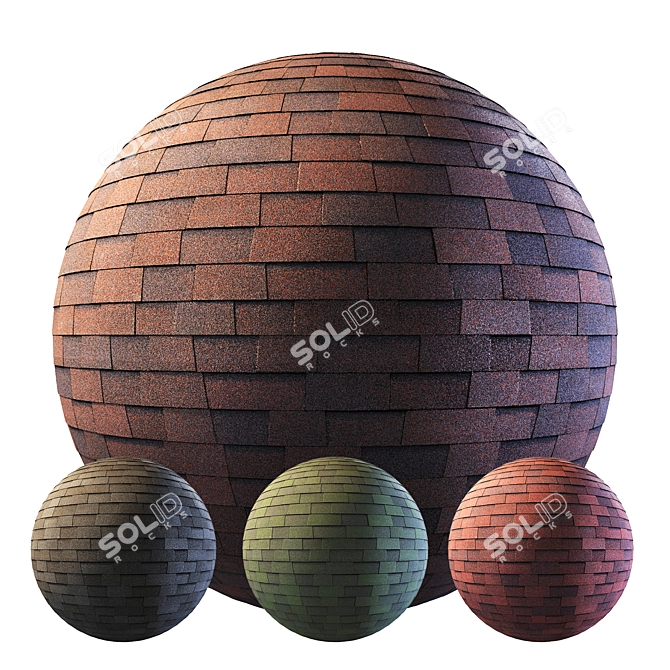 Flexible Bitumen Shingle Kit 3D model image 10