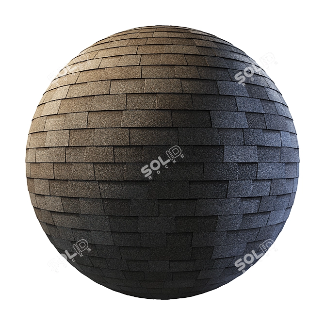 Flexible Bitumen Shingle Kit 3D model image 11