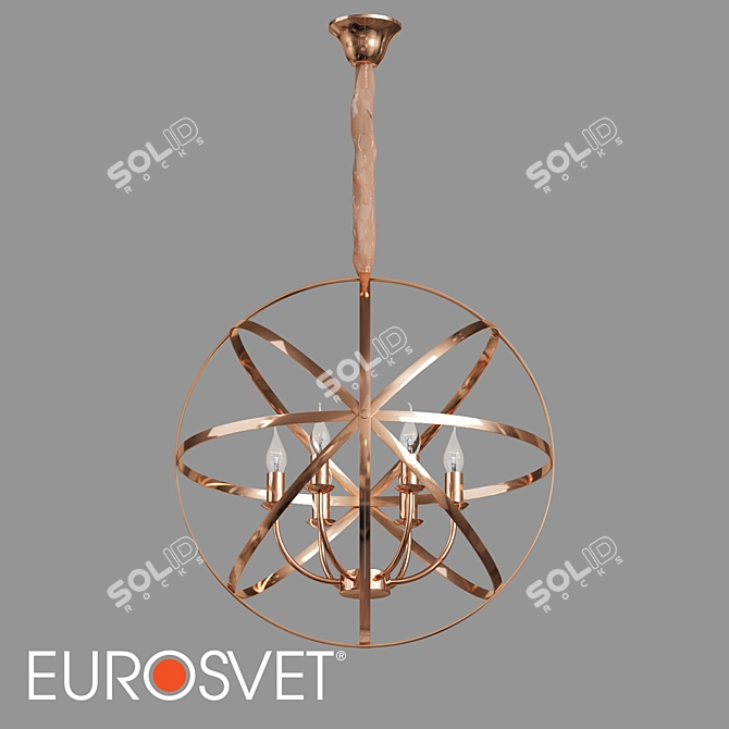 Santi Pendant Chandelier Eurosvet 60139/6 3D model image 1
