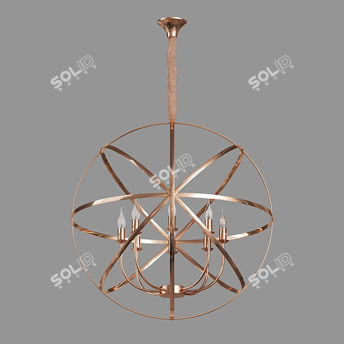 Eurosvet Santi Hanging Chandelier 3D model image 2