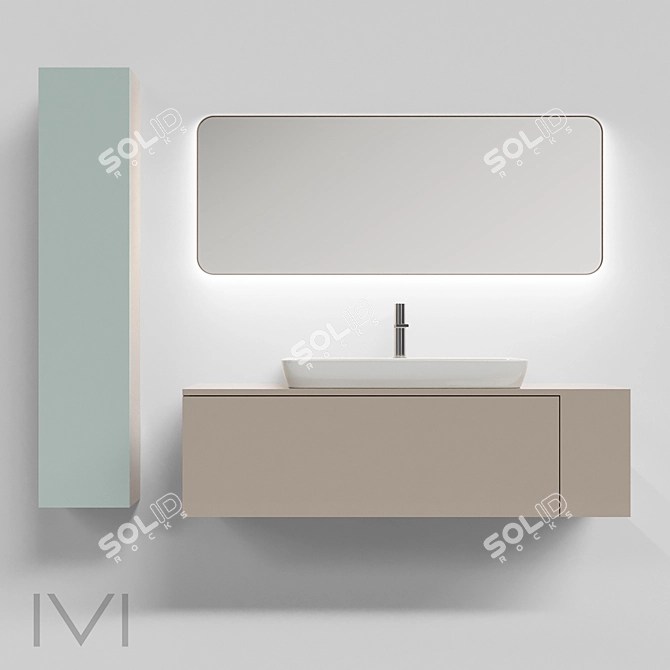 Ateliero 4 Collection Furniture Set 3D model image 1