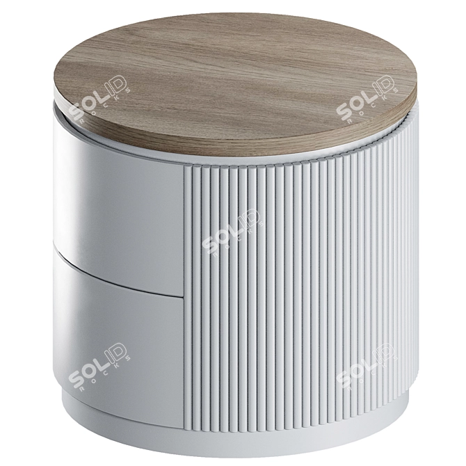 Modnodesign Pedestal Nightstand 45x42 cm 3D model image 2