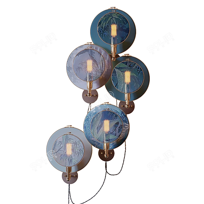 Sander Bottinga Wall Sconce Ensemble 3D model image 1