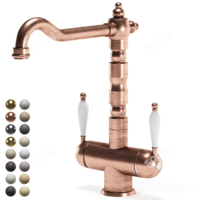 Modern Kitchen Faucet Design - OMOIKIRI AMAGASAKI 3D model image 2