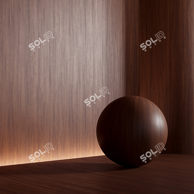 Seamless Wood Material Texture 2400x2400px 3D model image 4