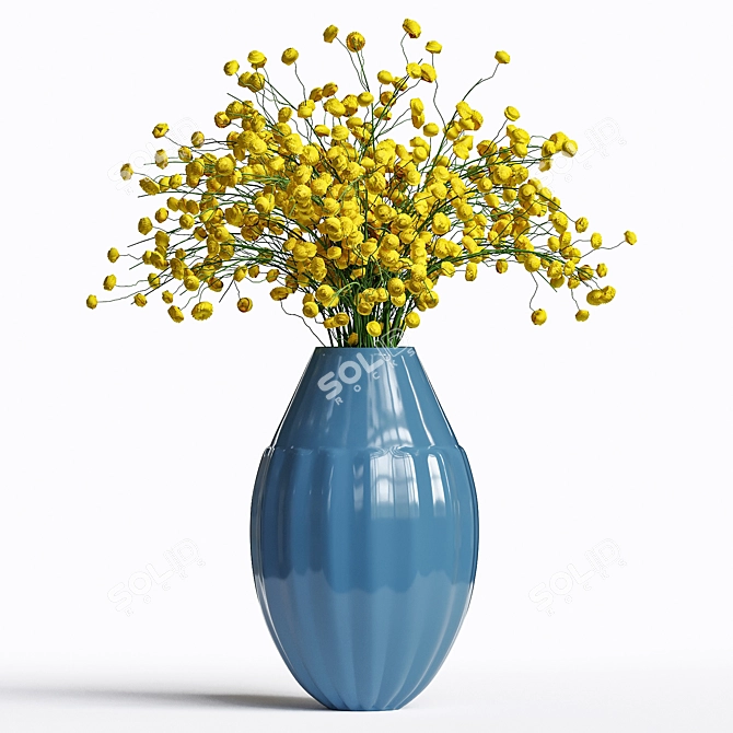 3ds Max 2016 Flower FBX 3D model image 1