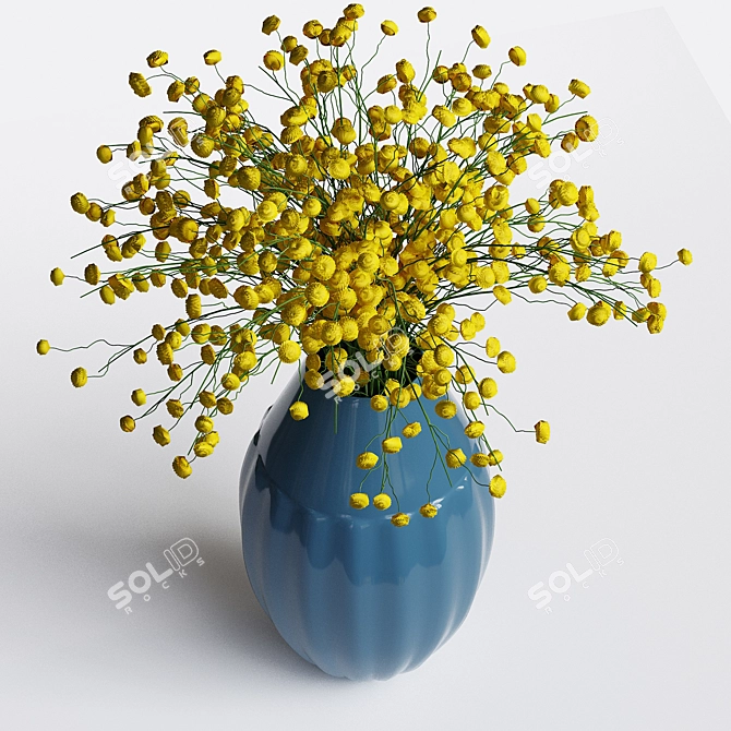 3ds Max 2016 Flower FBX 3D model image 2